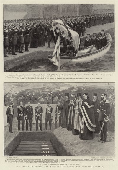 クレタ島の危機、ロシア軍艦の災害 作： Joseph Nash